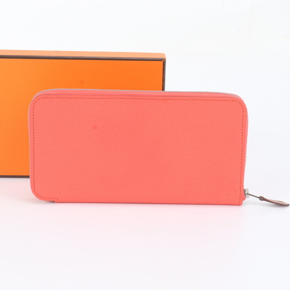 Hermes Azap Long Silk In Leather Wallet, Round Zipper, 2022 Production, U Sta...